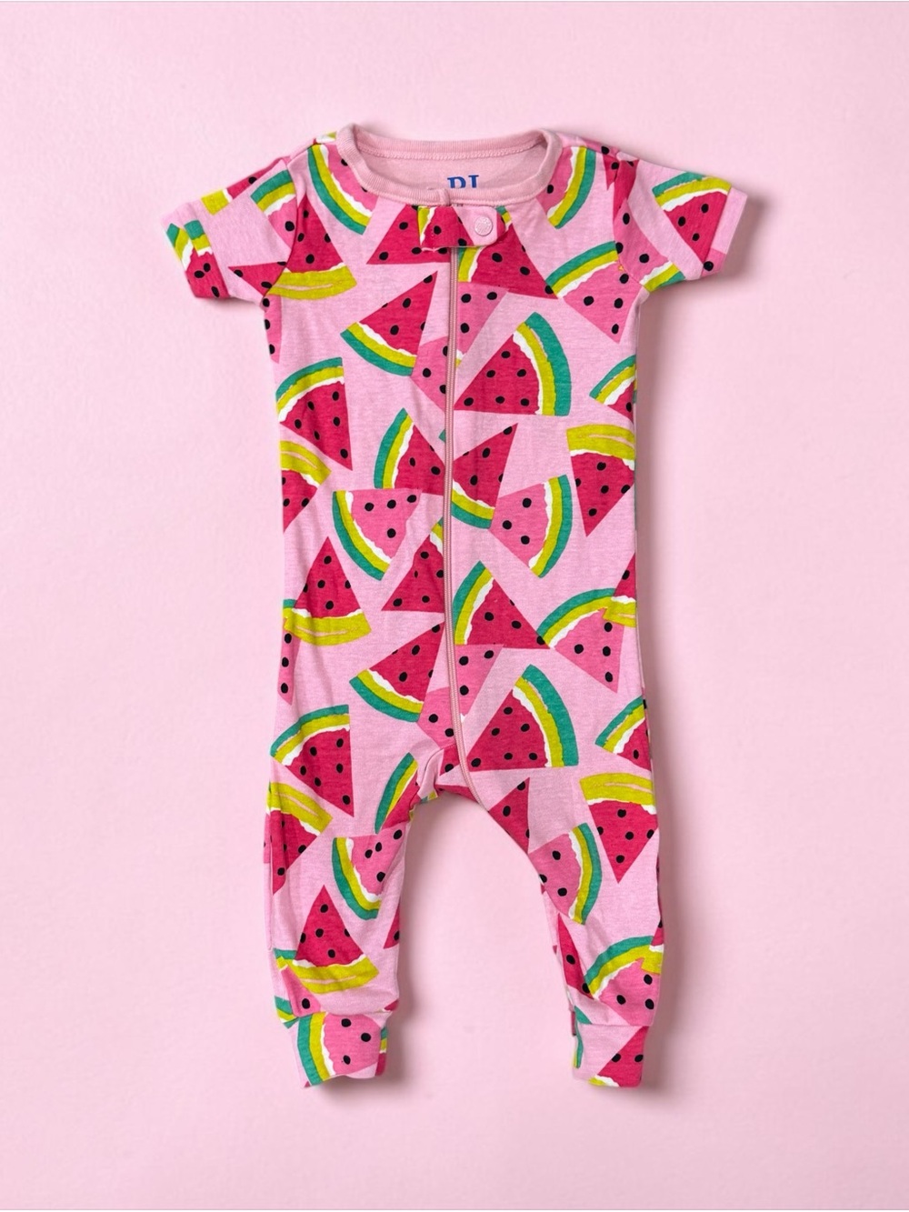 NEW!!  Pink Watermelon Print Baby One-Piece Romper